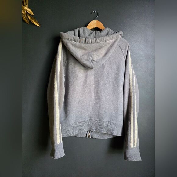 Vintage Abercrombie & Fitch Zip-Up Hoodie Fleece Lined Mens Sz M STREETWEAR GRAY - Picture 9 of 11